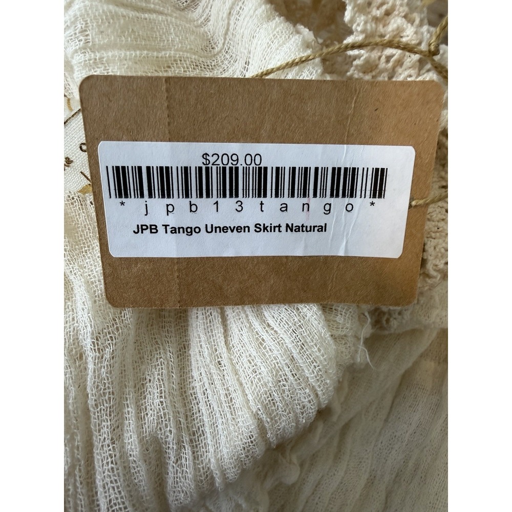 Jen's Pirate Booty Tango Uneven Skirt in‎ Natural One Size New With Tags FLAW - Picture 5 of 12